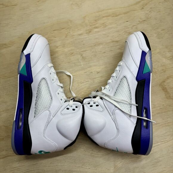 NEW DEFECT Air Jordan 5 Retro Grape White Purple Mens Sz 12 HQ7978-100 main image 7